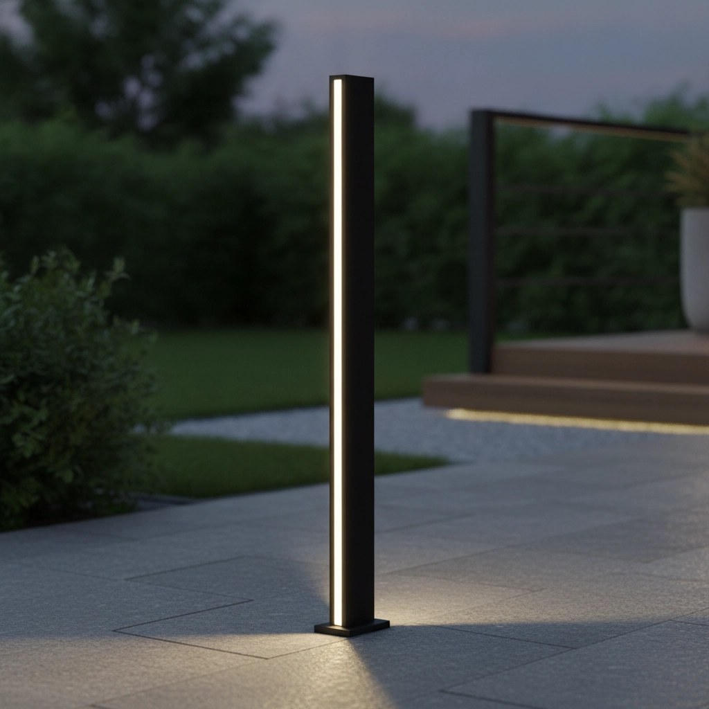 Sleek garden lamp Sasso 120cm