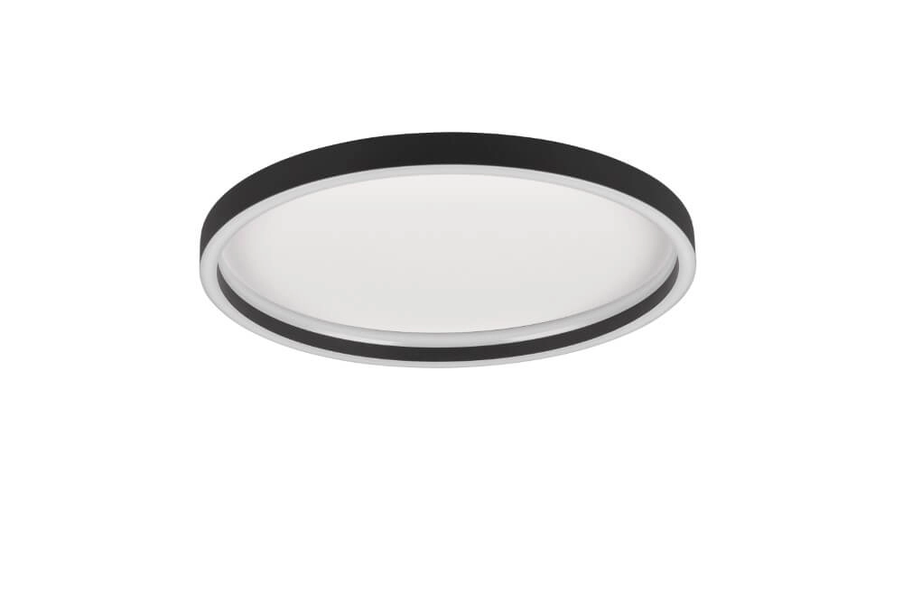 Round ceiling lamp Rotonda black