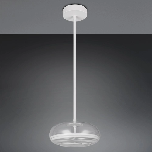 Design pendant lamp Tarsia white Ø 40cm Trio 4017807683325