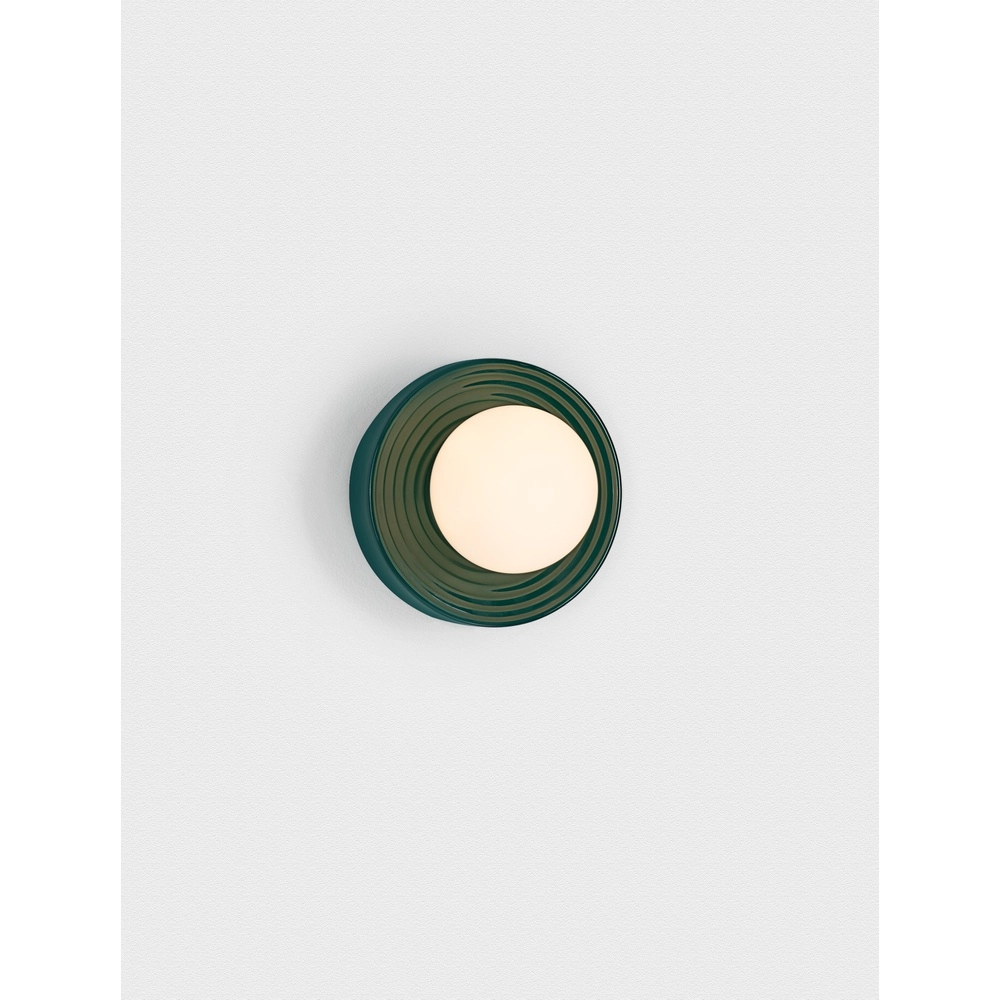 Wall lamp Orbique green Ø 16cm Lyora 5212017483928