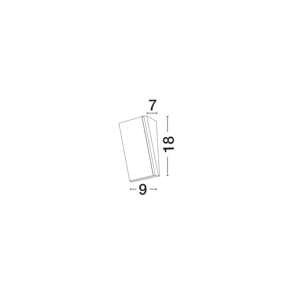 Design wall lamp Keen white 9cm Lyora 5212017419163