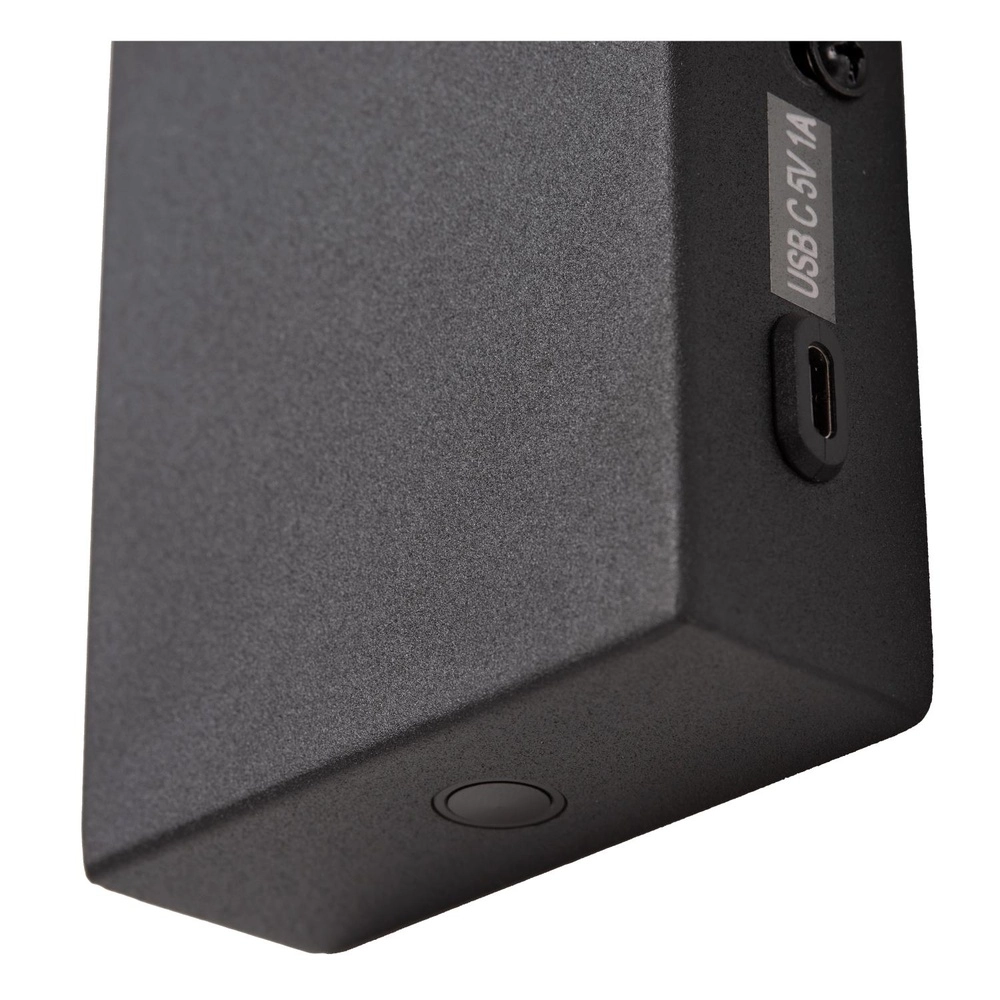 Bedside lamp Alec black with USB port Lucide 5411212031952