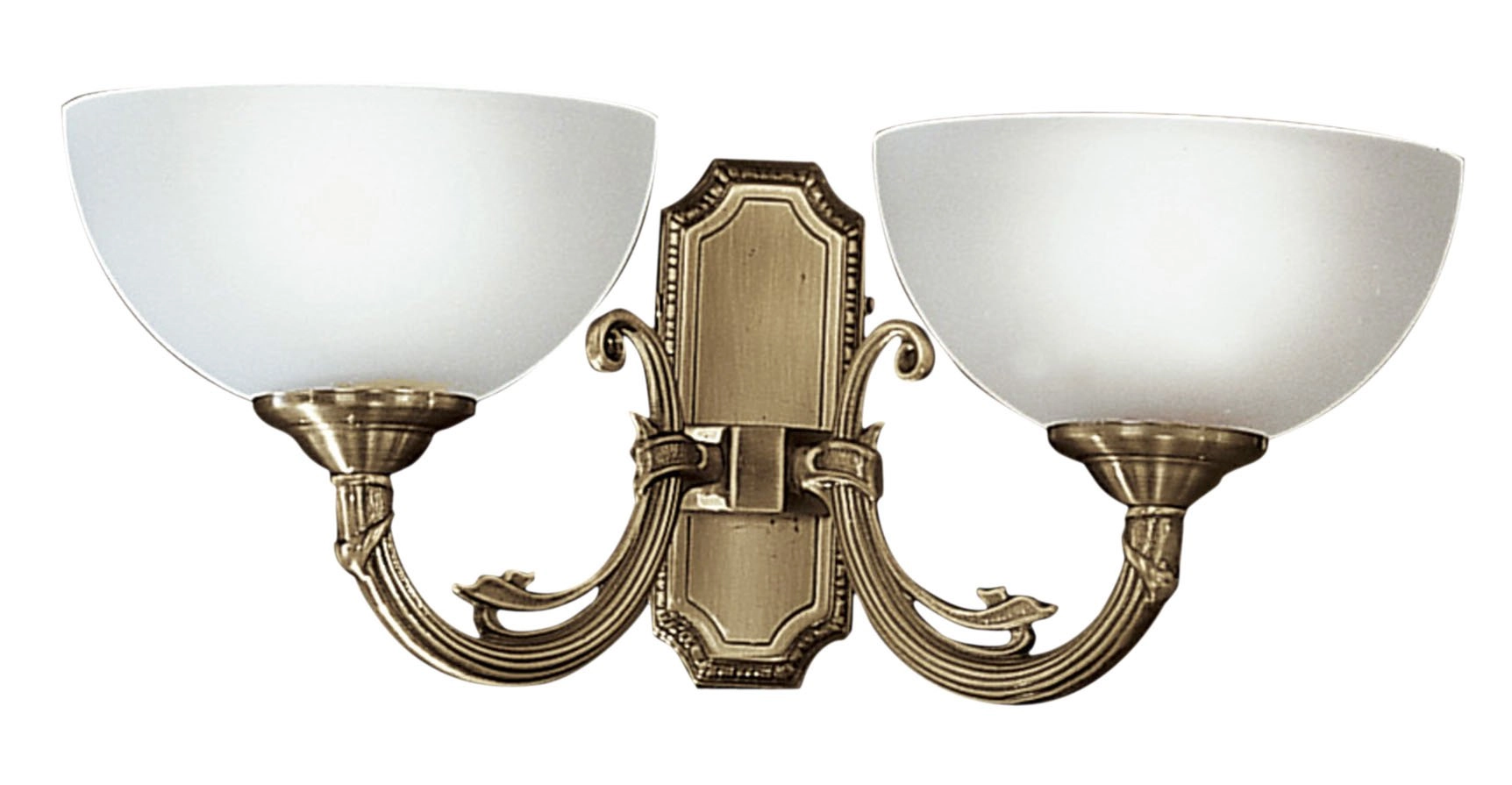 Wall lamp Savoy 2-light gold bronze