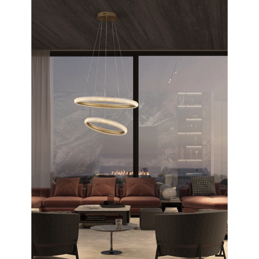 Pendant lamp Medora gold Ø 59cm
