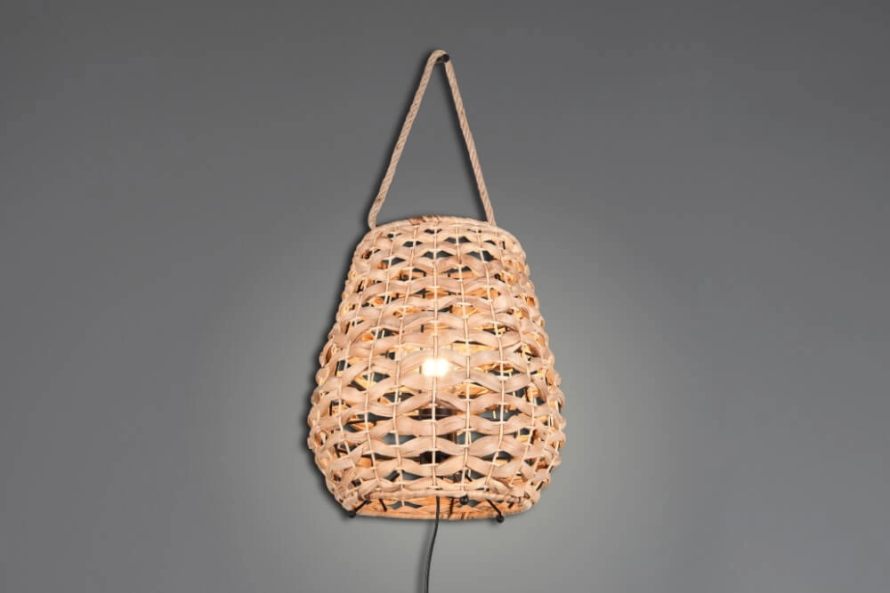 Country table lamp Jean Ø 29cm rattan Trio 4017807637687