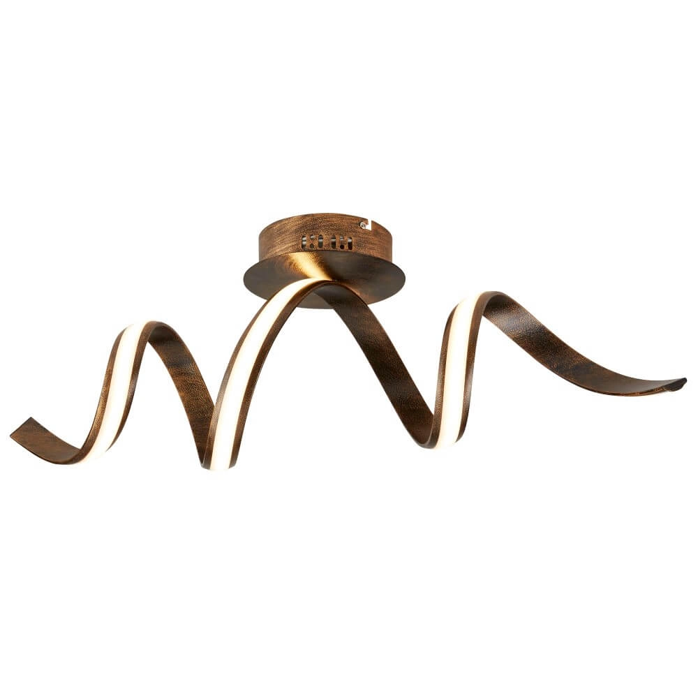 Led ceiling light Ribbon antique brown