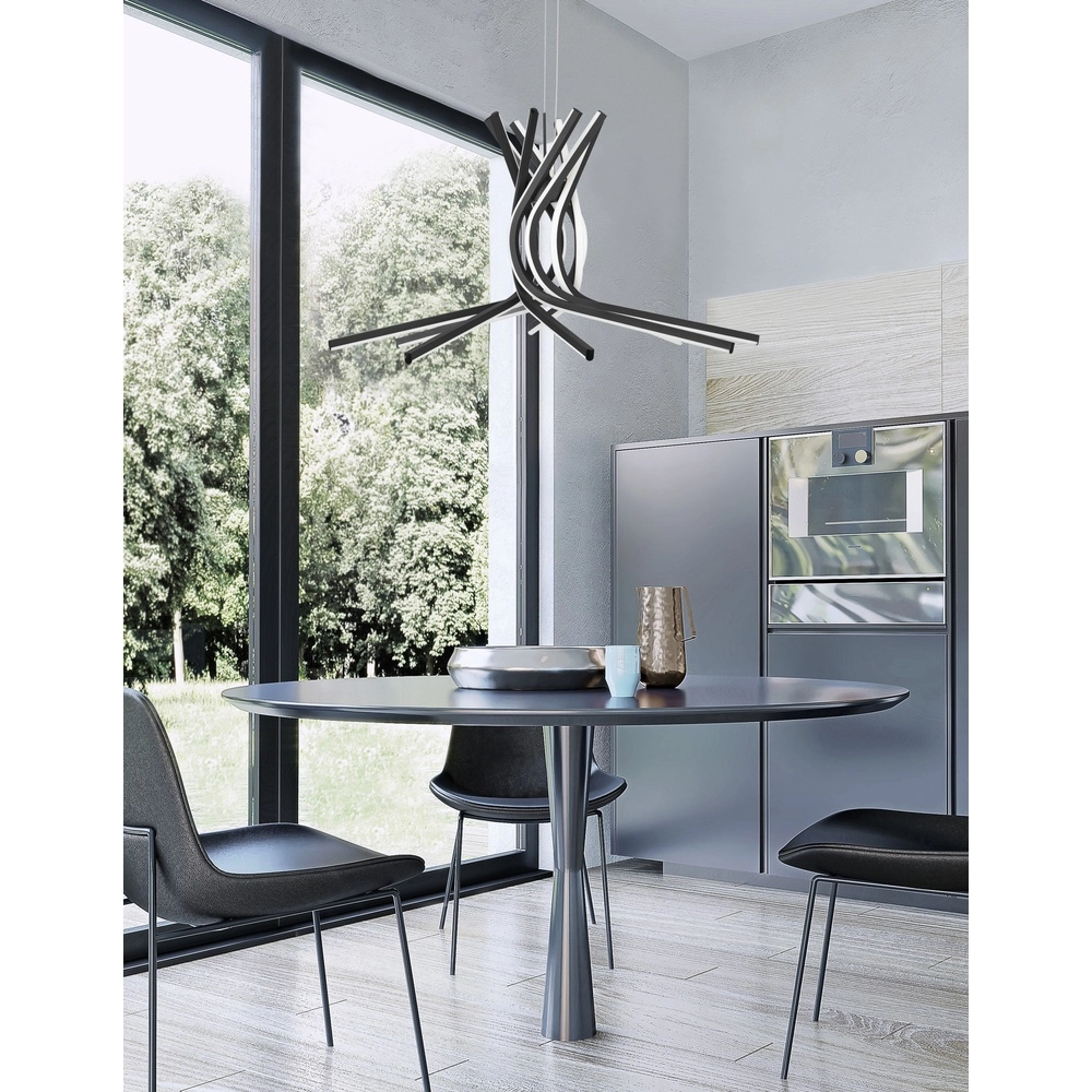 Design pendant lamp Narvi M black Ø 80cm Lyora 5212017424198
