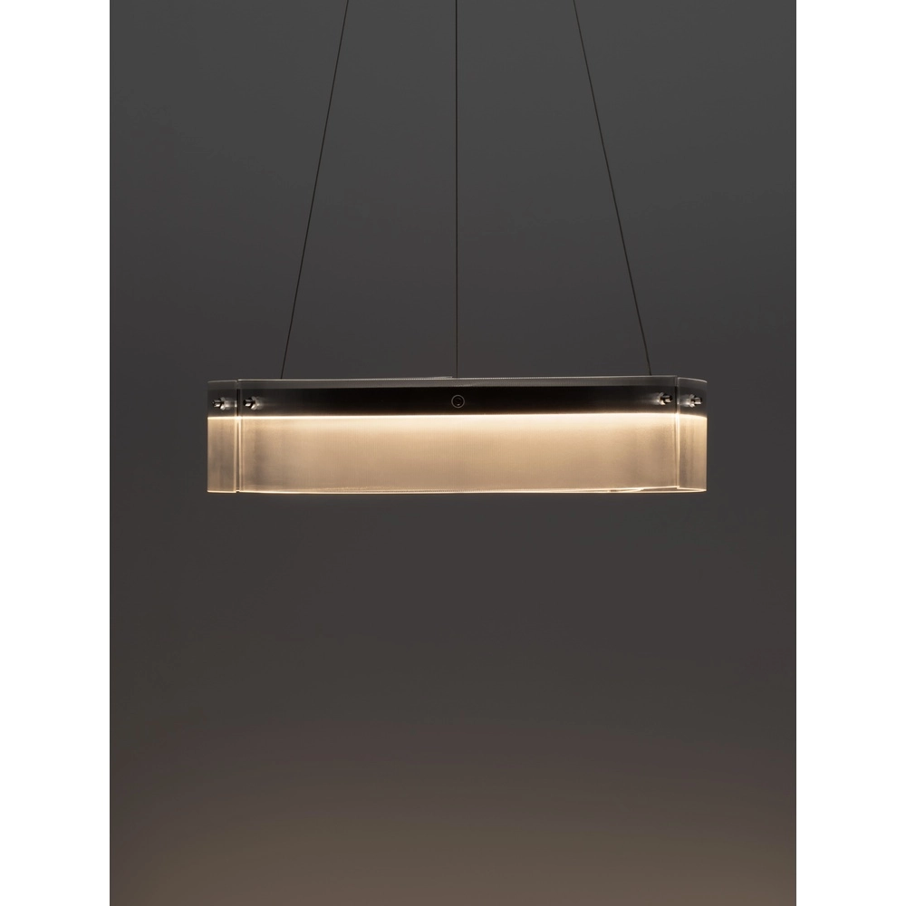 Design pendant lamp Pauline black with glass Ø 55cm Lyora 5212017445377
