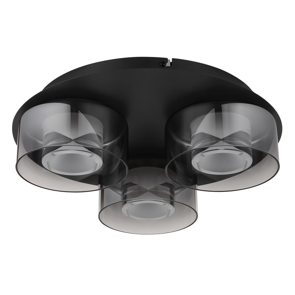 Design ceiling lamp Belinda 3-light black Globo 9007371525317