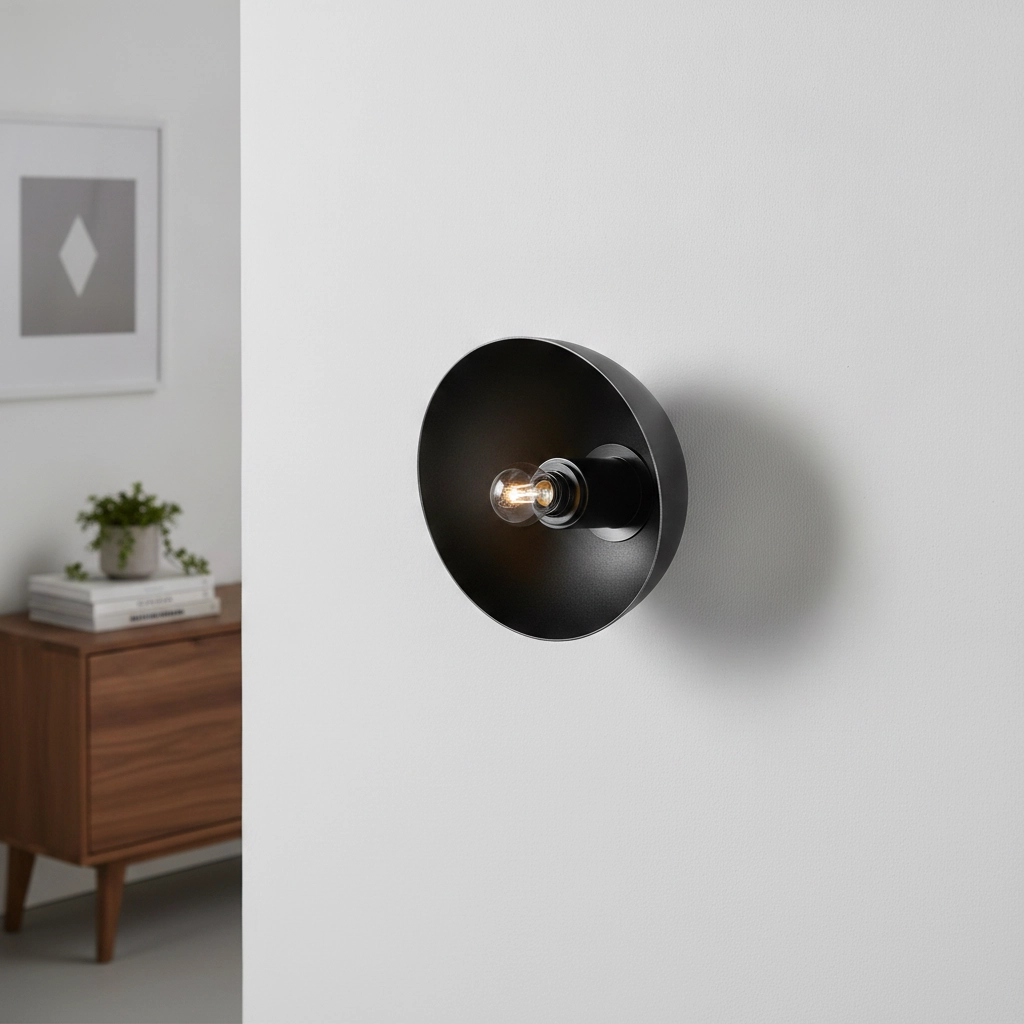 Design wall lamp Onia metal with black