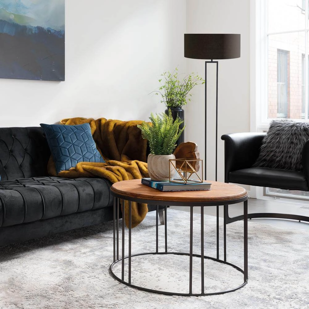 Floor lamp Stang black Steinhauer 8712746175509