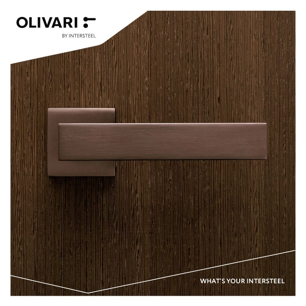Design door handle Diana matt bronze Olivari 8714186477229