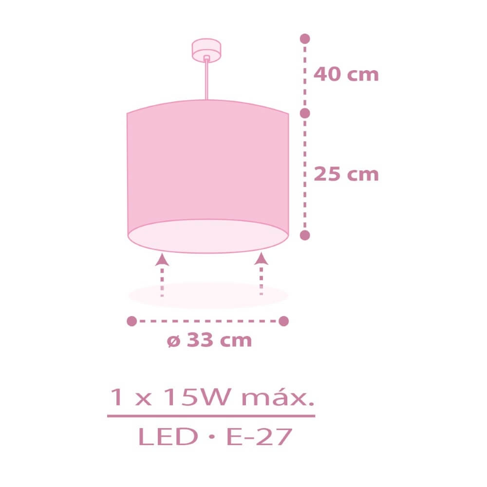 Pendant lamp Fairy Dreams Ø 33cm - pink Dalber 8420406002705