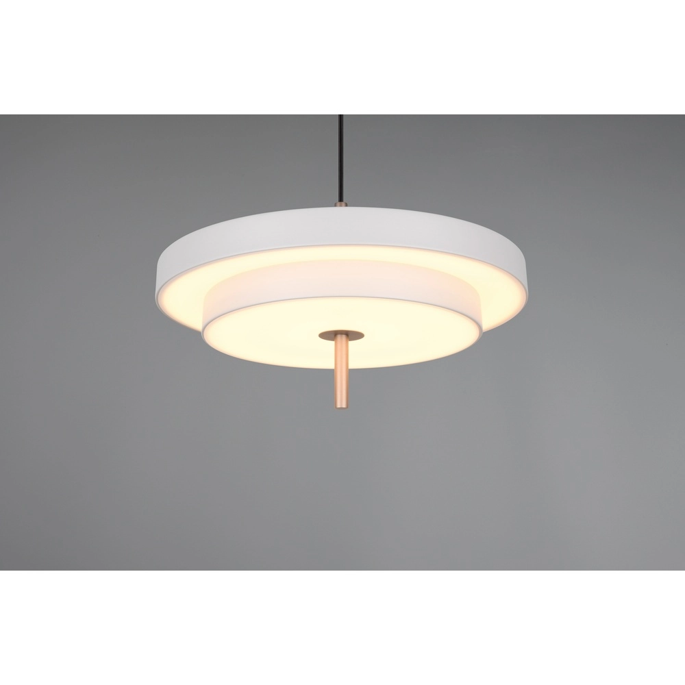Design pendant lamp Keaton white Ø 40cm Trio 4017807653373