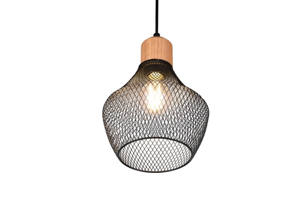 Black wire lamp Valeria Ø 18cm Trio 4017807541182