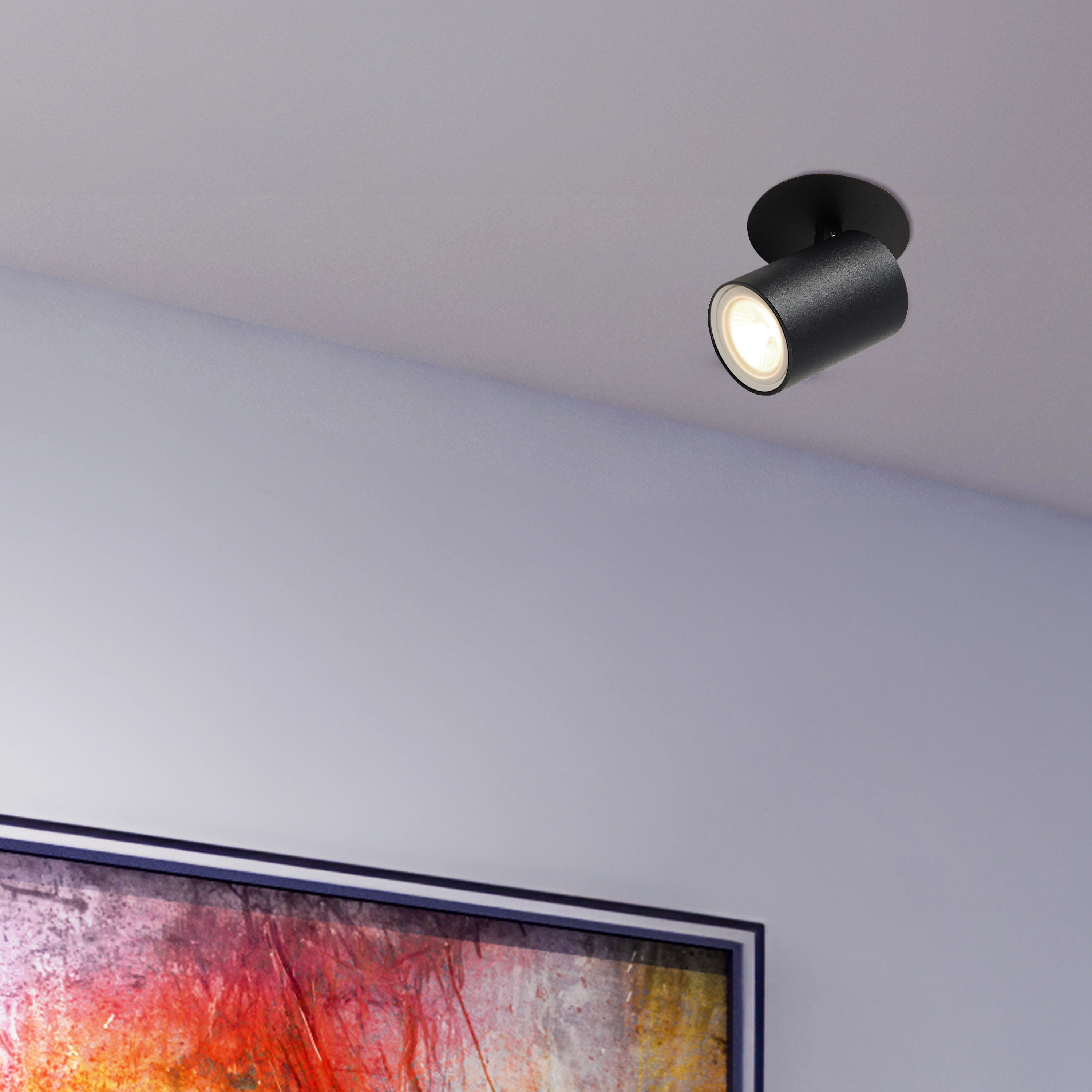 Recessed spotlight Moon Black Lyora 5053423275550