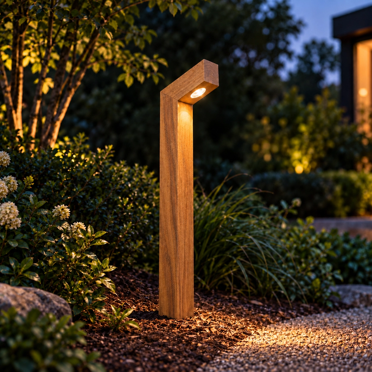 Wooden path lighting Punto Cumara - 100cm - 2700K