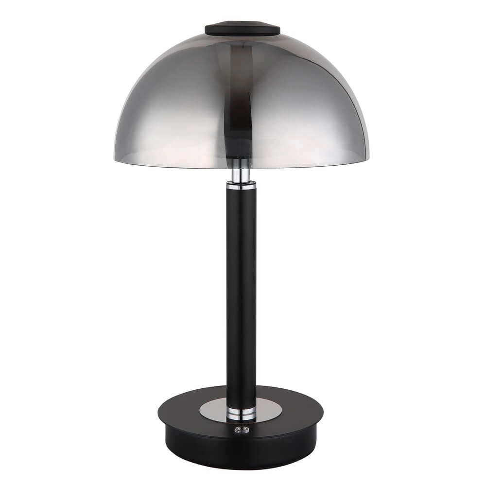 Table lamp Uldin black with smoke glass Globo 9007371468720