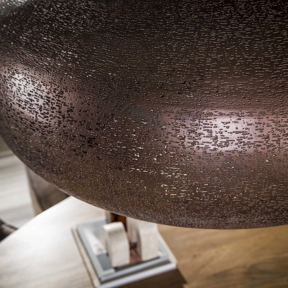 Landelijke hanglamp Cielo antiek koper Ø 90cm Lyora 8716803514980