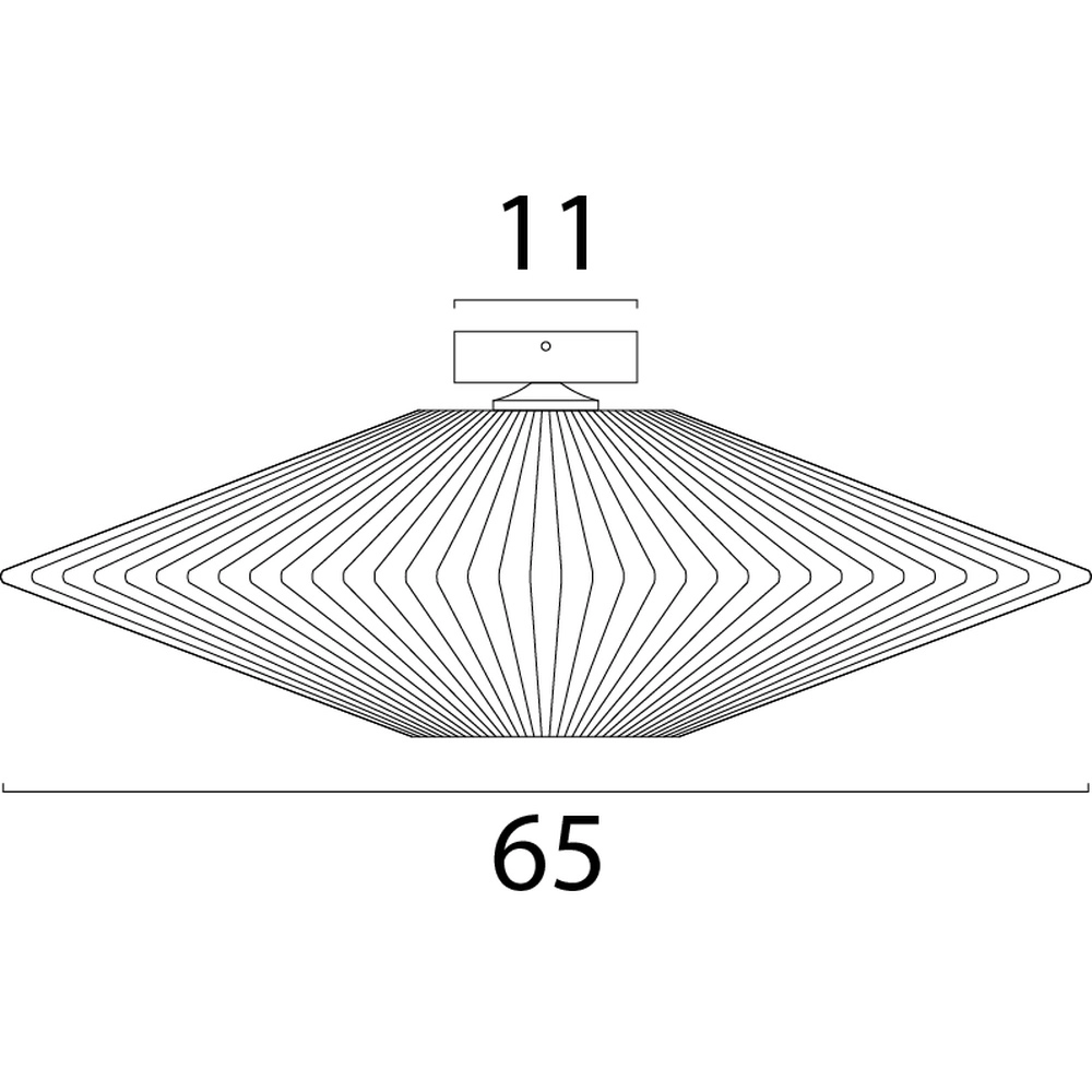 Japandi ceiling lamp Bicono Ø 65cm Masterlight 8718121344805