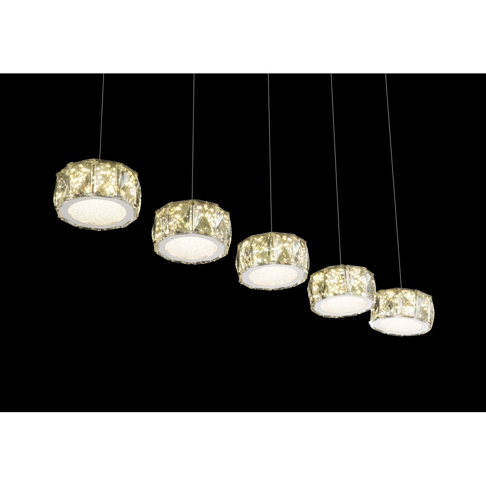 4-light pendant lamp Amur chrome Globo 9007371342068