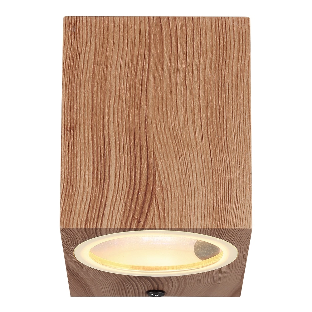Sleek surface-mounted spot Veronika Down Wood Globo 9007371441785