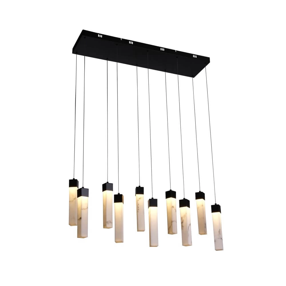 13-light pendant lamp Moonbeam black