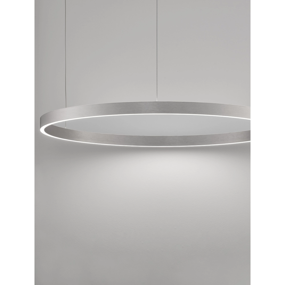 Design pendant lamp Elowen silver grey Ø 98cm
