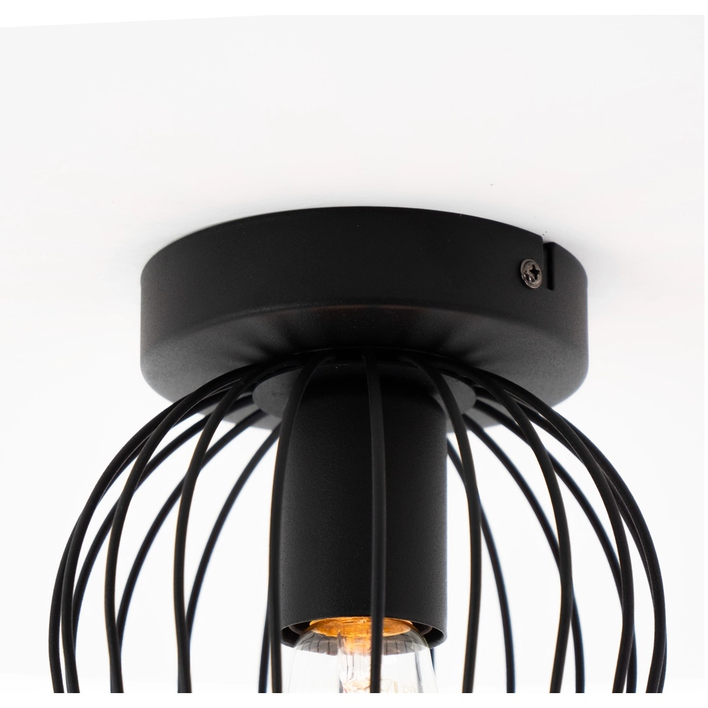 Wire ceiling lamp Newtown Ø 16cm - black Eglo 9002759307790