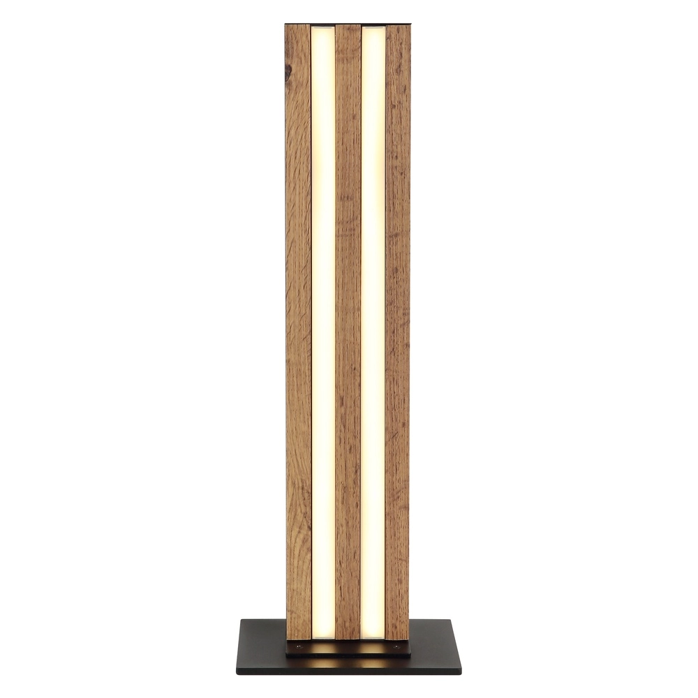 Table lamp Hayden black with wood Globo 9007371583584