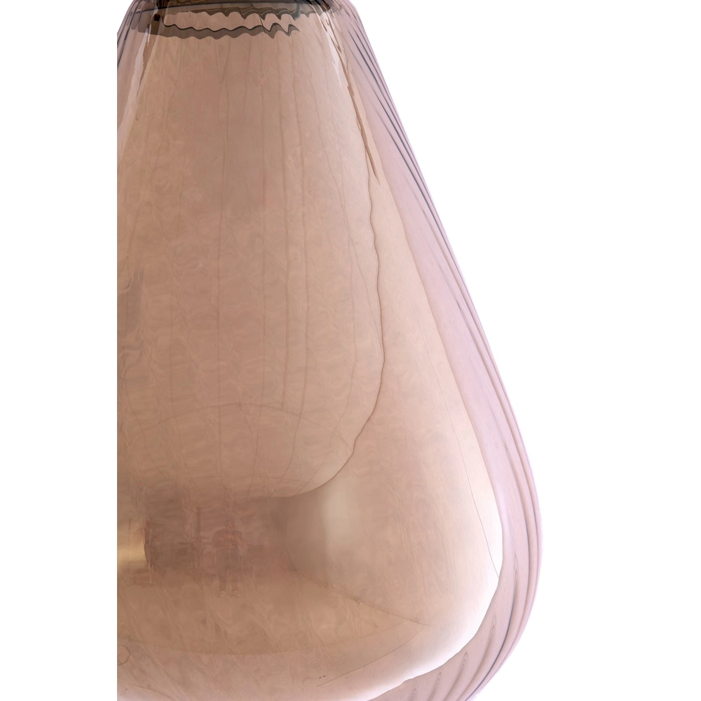 Glass pendant lamp Leona Ø 33cm - amber glass Light & Living 8717807834012