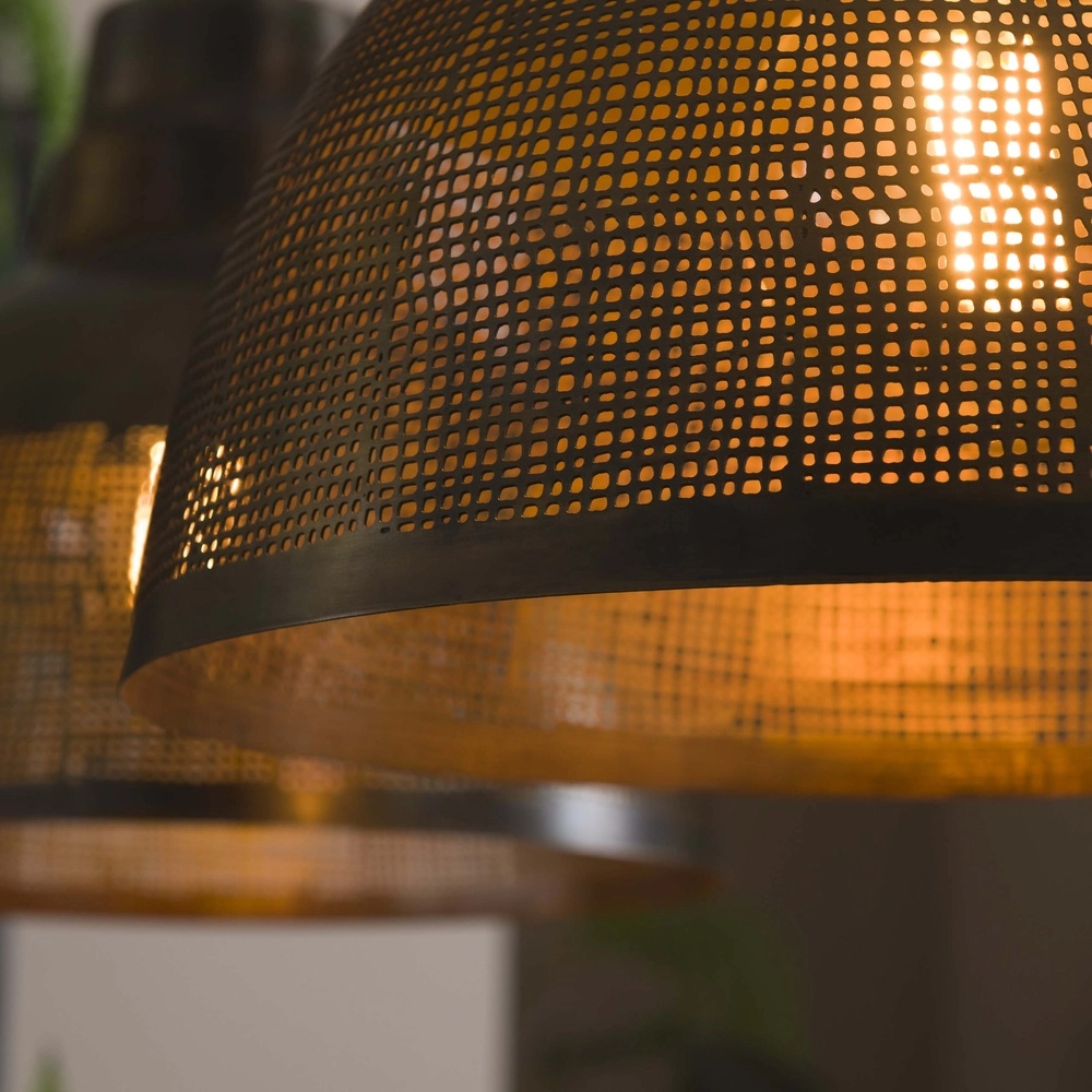 Industrial pendant lamp Screen 2x Ø 38cm Lyora 8716803513006