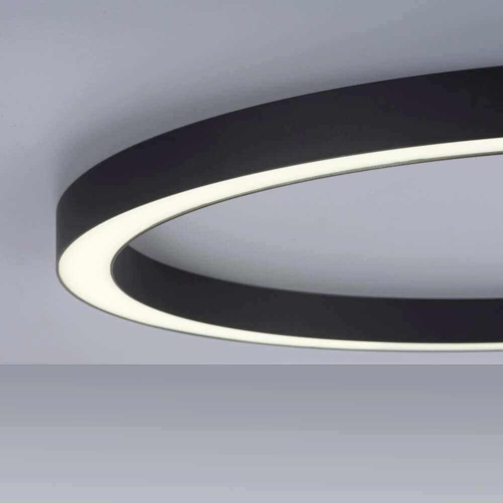 Round floor lamp Pure Lines Round Ø 70cm anthracite Paul Neuhaus 4012248373521