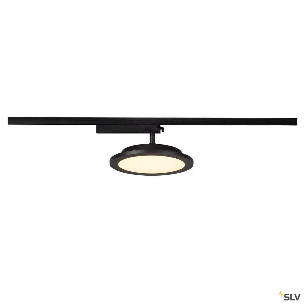 1-phase LED panel Panel Track Round Black SLV 4024163250856
