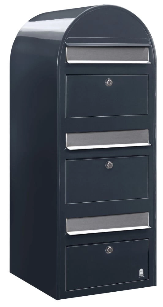 Mailbox Trio 7016 i Dark grey