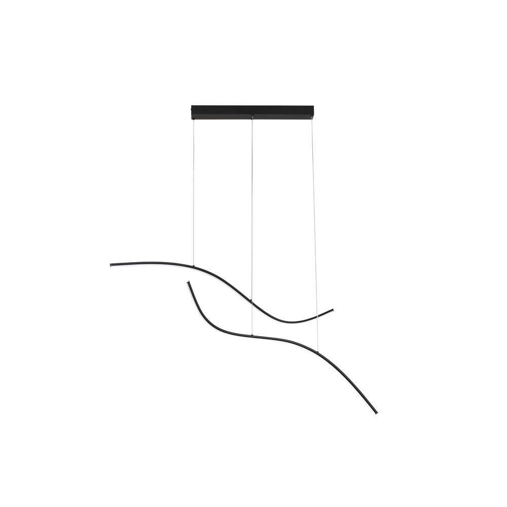Hanging lamp curl Brio black Lyora 5212017479839