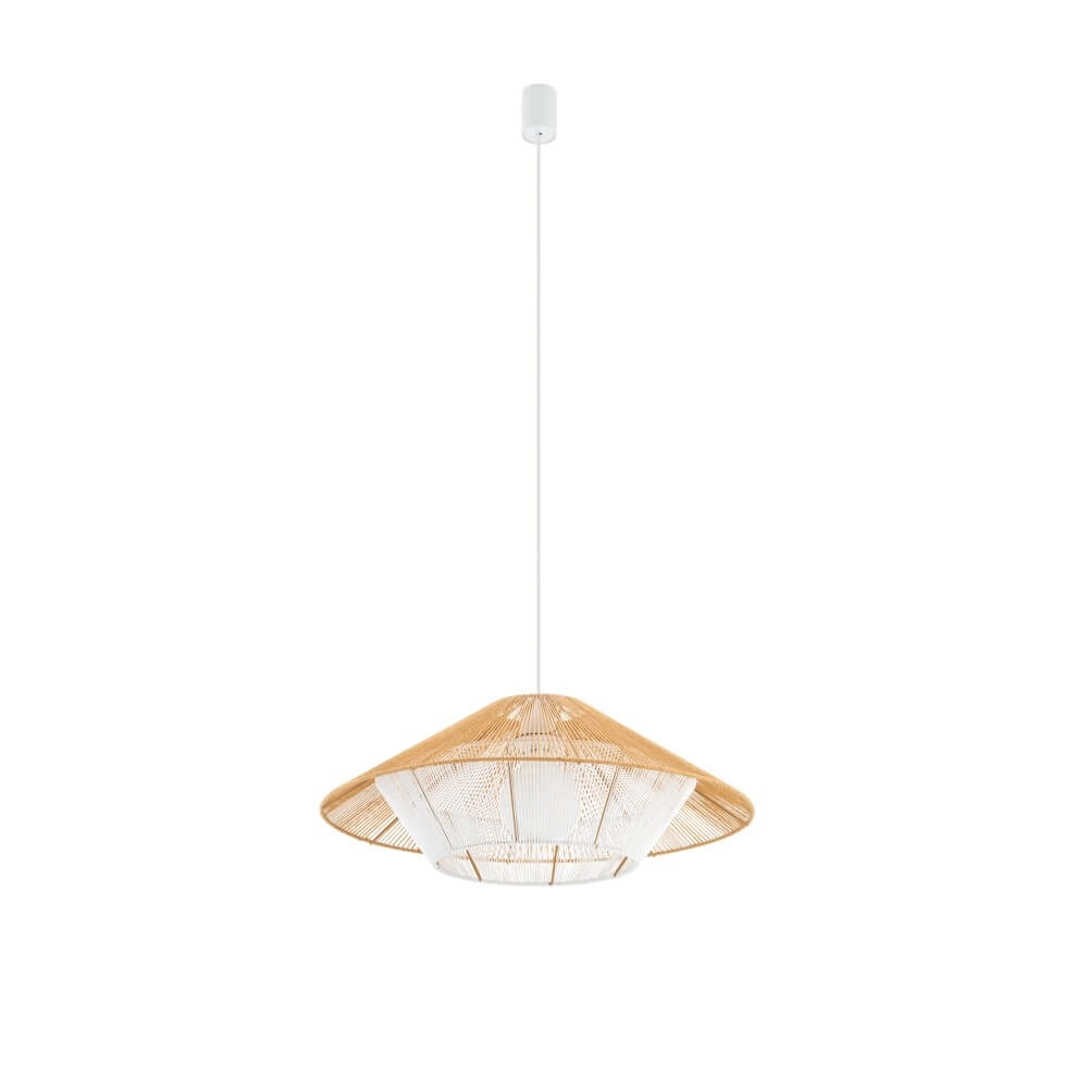 Rattan pendant lamp Japandi M Ø 60cm