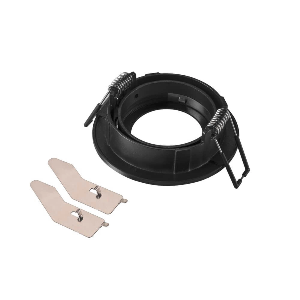 Mounting ring New Tria 68 Round black - without fitting SLV 4024163276573