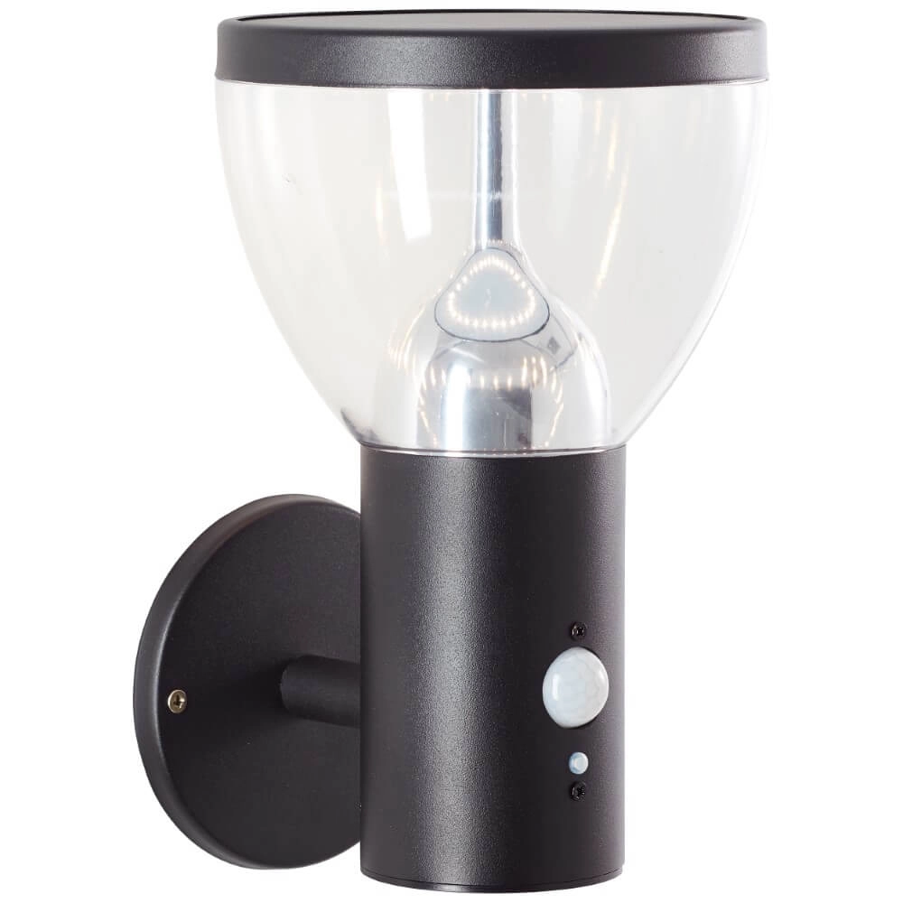 Wall Lamp Tulip Black with sensor Brilliant 4004353437755