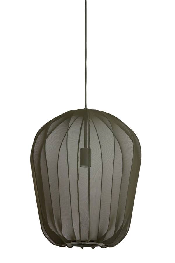 Green pendant lamp Plumeria Ø 42cm Light & Living 8717807651459