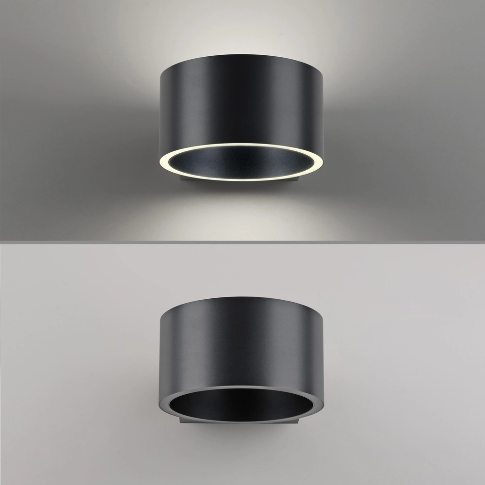Rechargeable wall lamp Pure Akku Clipse Mystic grey Paul Neuhaus 4012248391754