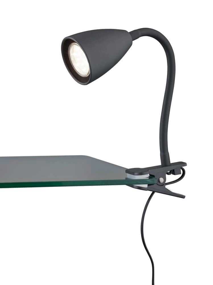 Table lamp Wanda with clamp black