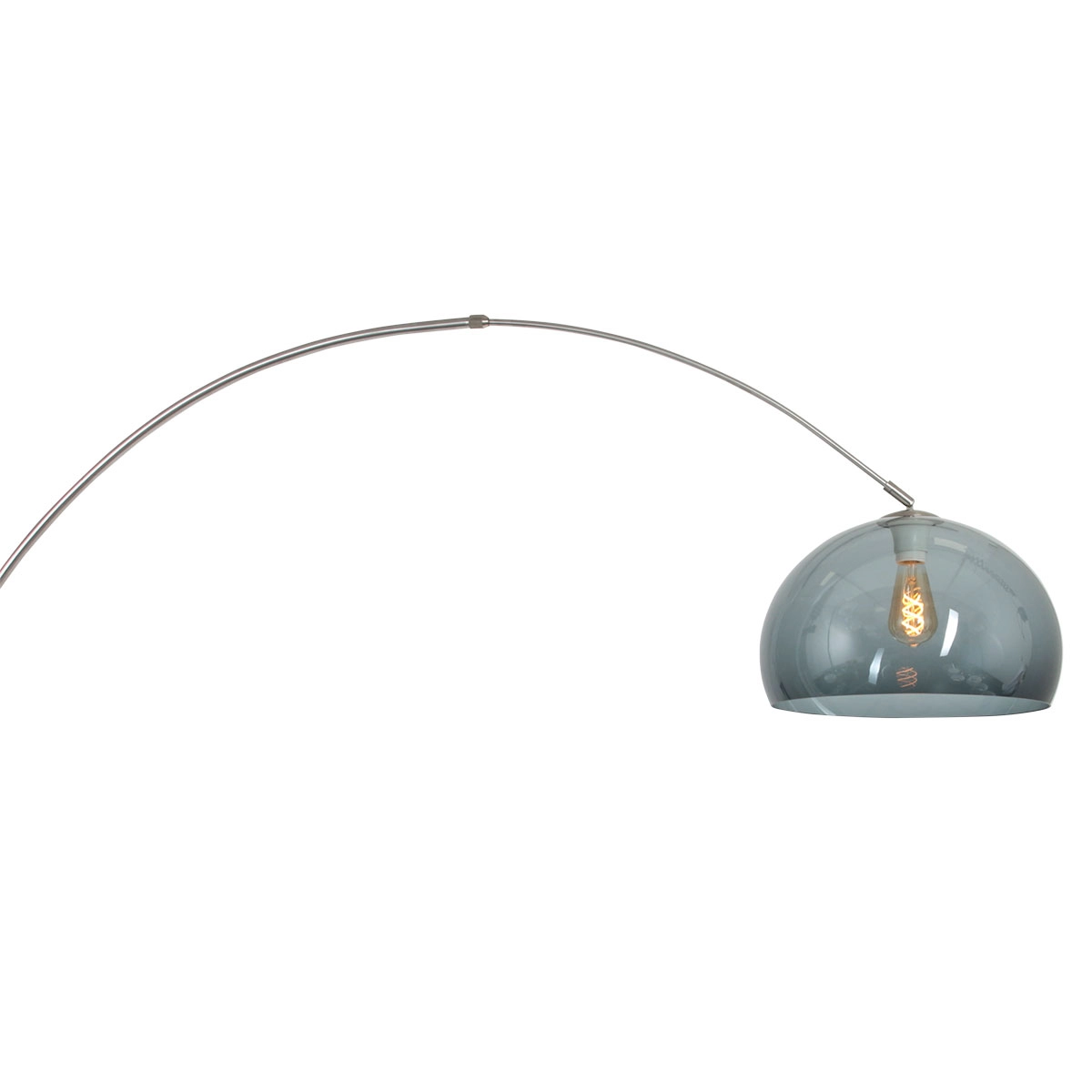 Wall arc lamp Sparkled Stainless steel with smoke hood Steinhauer 8712746146714