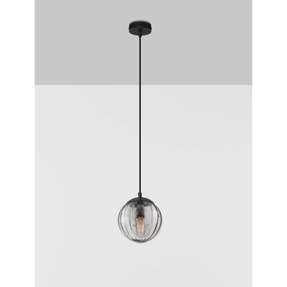 Pendant lamp Abbacus 1-light smoke glass Lyora 5212017461049