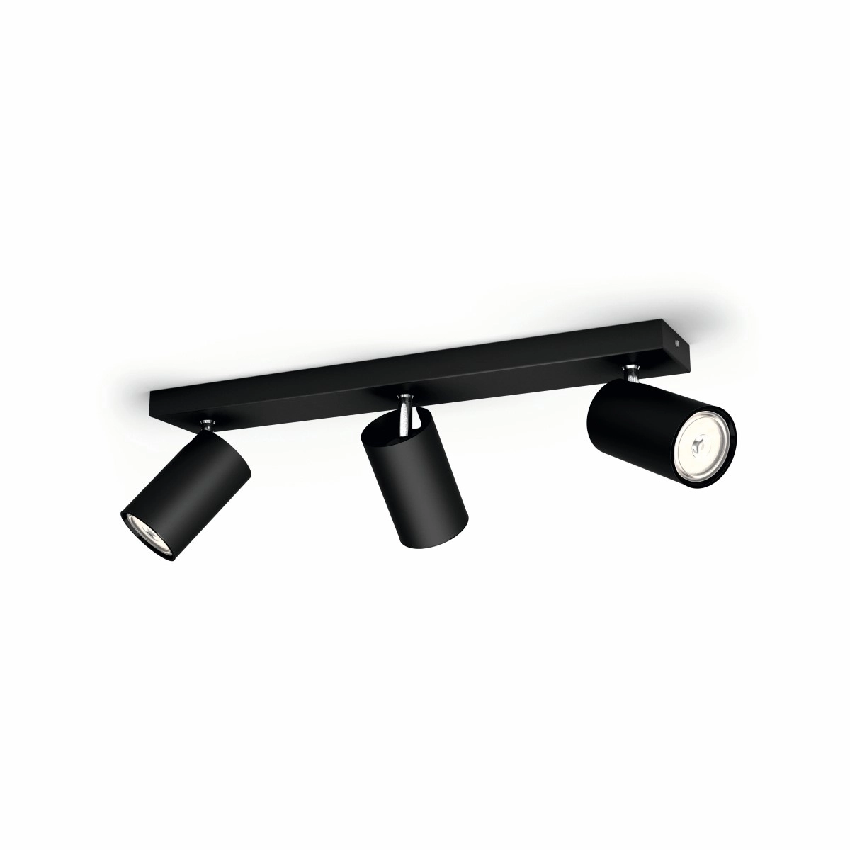 Surface-mounted spot Kosipo 3-light black Philips 8718696164921