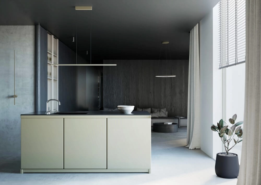 Design pendant lamp Circolo M LED horizontal Lyora 5903139114035