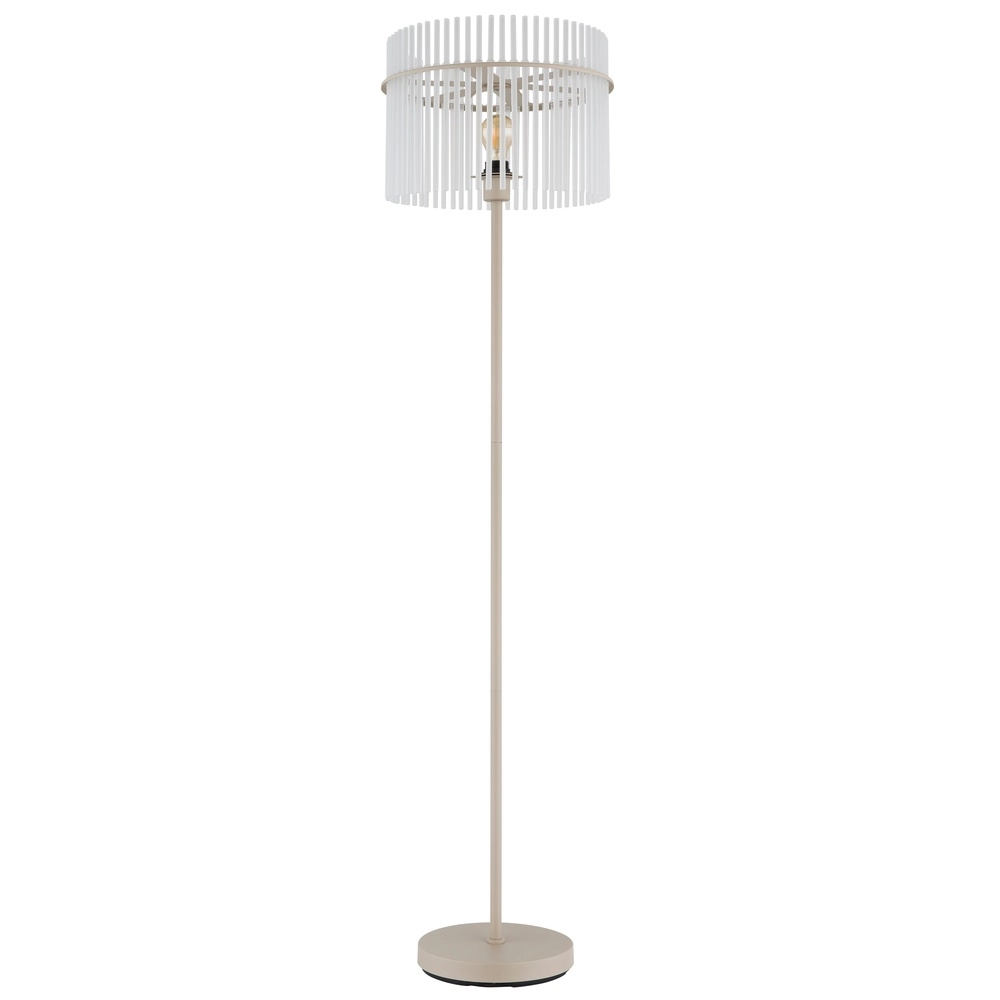 Floor lamp Gorley sand brown with glass Ø 38cm Globo 9007371575701