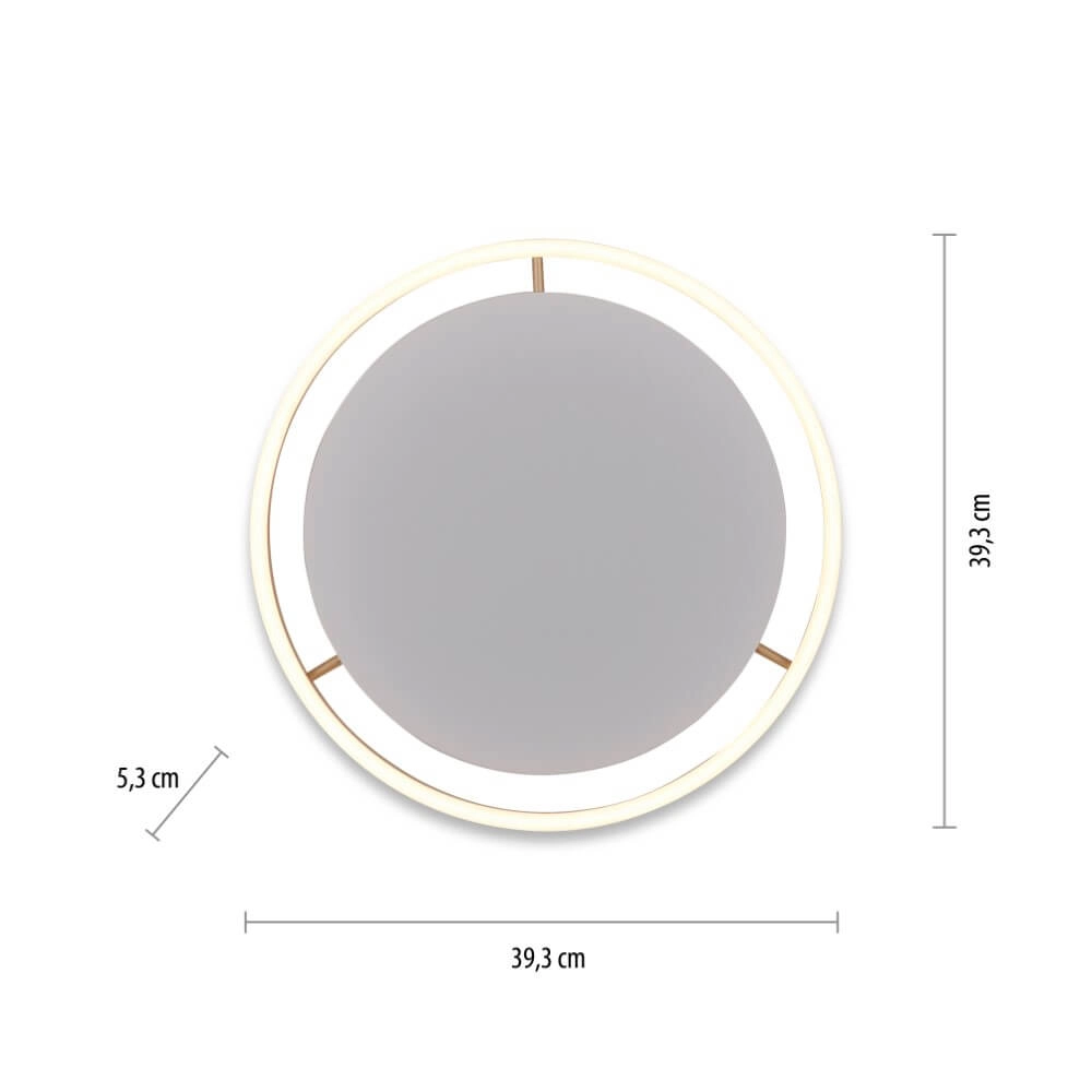 Ceiling lamp Ritus brass Ø 39.3cm Just Light 4043689985622