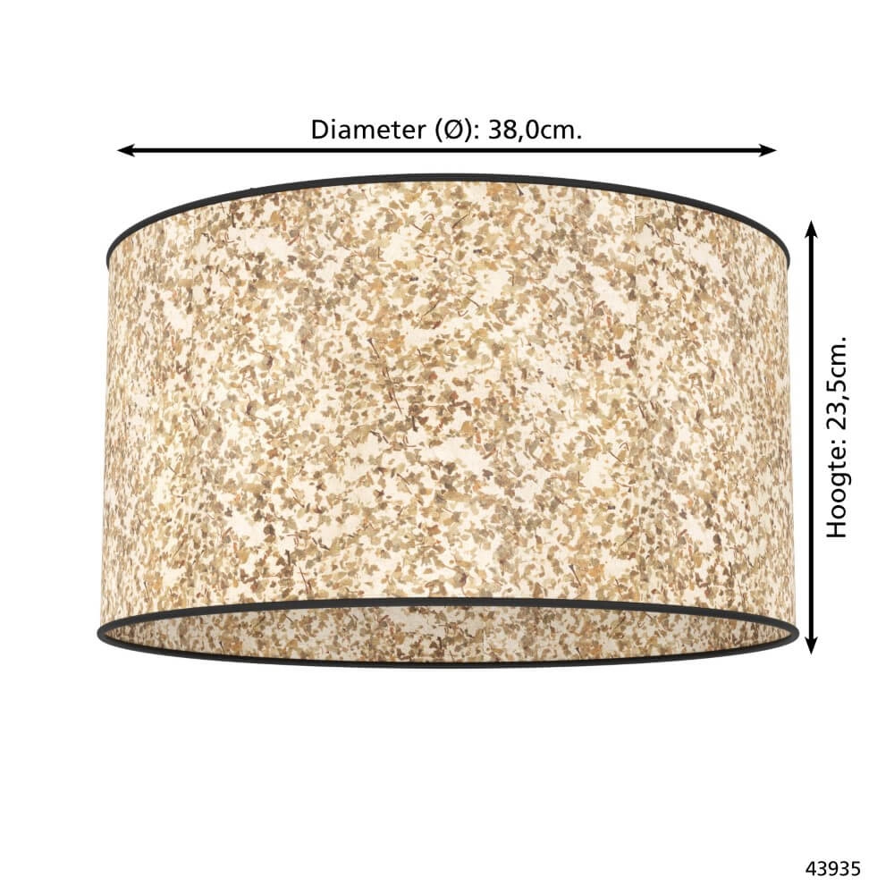 Natural ceiling lamp Butterburn Ø 38cm Eglo 9002759439354