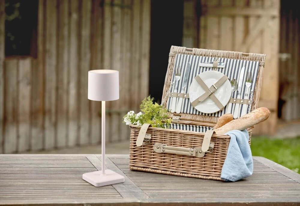 Rechargeable table lamp Fernandez Grey outside Trio 4017807564341